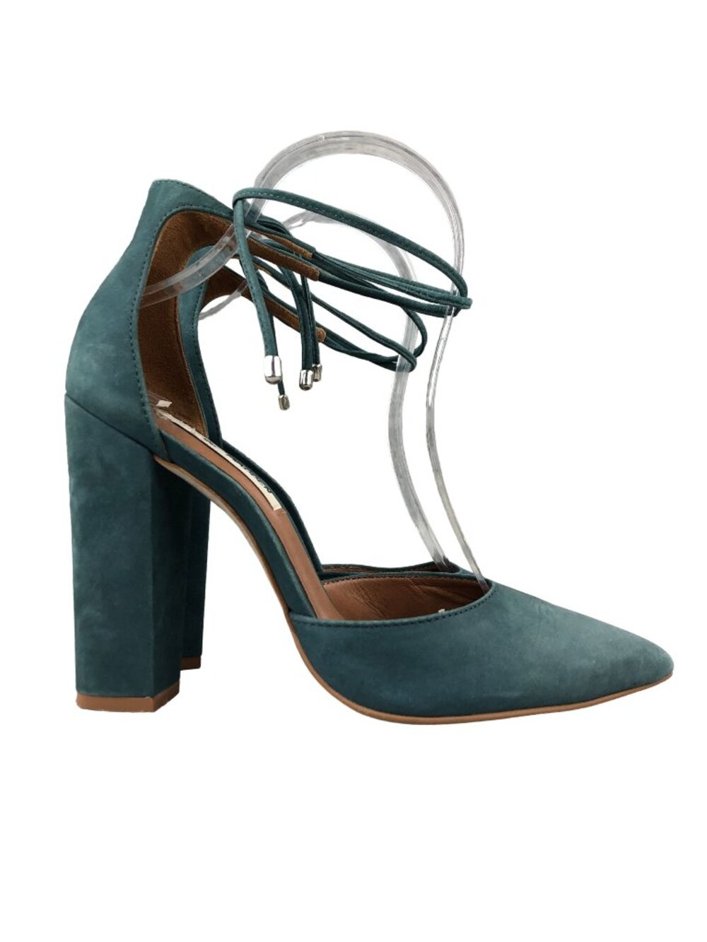 Steve Madden Women's 7M Pampered Blue Leather Pointed Toe High Heel Pumps BRAZIL